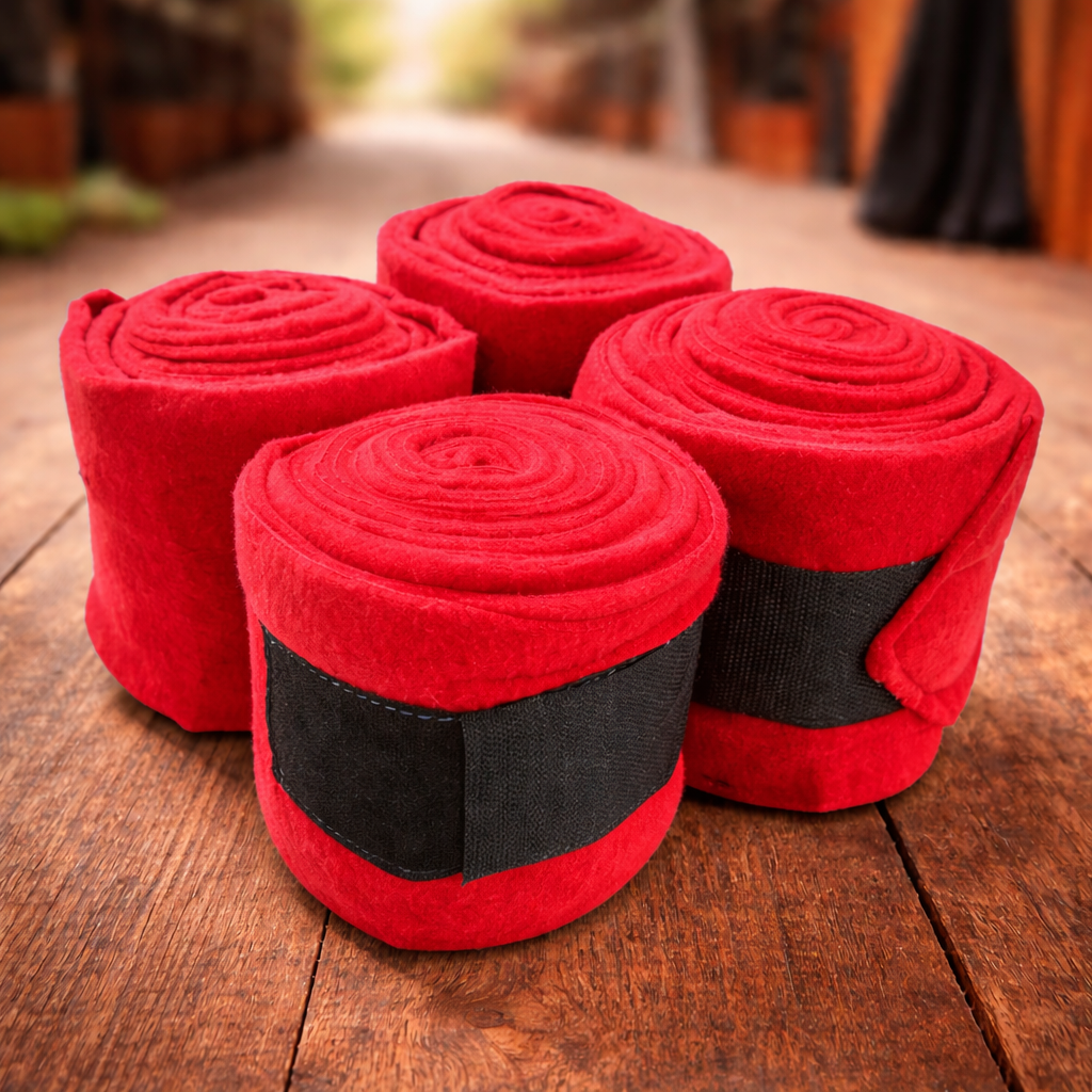 StableGuard Fleece Bandage Set – Pack of 4